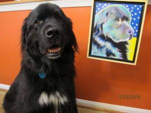 Rufus model and painting